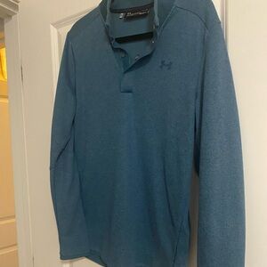 Under Armour Men's Casual Teal snap Down sweater. Size Medium